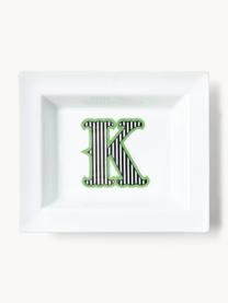 Westwing Collection x MEISSEN, handgefertigte Vide-Poche Initials mit Dekor, Porzellan, glasiert, K, B 16 x T 13 cm