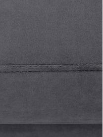 Samt-Sofa Alva (2-Sitzer) in Dunkelgrau mit Holz-Füssen, Bezug: Samt (Hochwertiger Polyes, Gestell: Massives Kiefernholz, Samt Dunkelgrau, B 184x T 94 cm