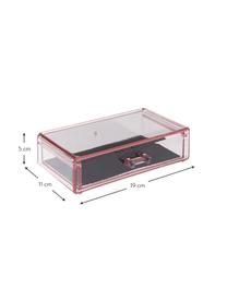 Organizer da bagno Rosalie, Materiale sintetico, Rosa, Larg. 19 x Alt. 5 cm