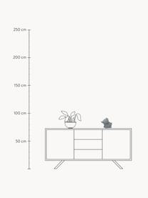 Kleine mobile LED-Tischlampe Winston, Silikon, Dunkelgrau, B 20 x H 17 cm