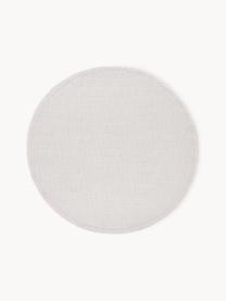 Tapis rond intérieur-extérieur Toronto, 100 % polypropylène, Blanc crème, Ø 120 cm (taille S)