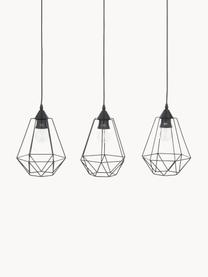 Lampa wisząca Wire, Czarny, S 75 x W 25 cm