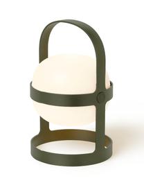 Luce solare portatile Soft Spot, Paralume: plastica, Struttura: acciaio verniciato a polv, Verde oliva, Ø 12 x Alt. 19 cm