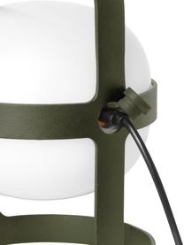 Luce solare portatile Soft Spot, Paralume: plastica, Struttura: acciaio verniciato a polv, Verde oliva, Ø 12 x Alt. 19 cm