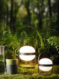 Mobile Solarleuchte Soft Spot, Lampenschirm: Kunststoff, Gestell: Stahl, pulverbeschichtet, Olivgrün, Ø 12 x H 19 cm