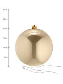 Bruchfeste Weihnachtskugel Stix Ø 20 cm, Plástico resistente a las roturas, Beige, Ø 20 cm