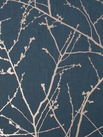 Carta da parati Nature Blue, Tessuto non tessuto, Blu, ramato, Larg. 52 x Alt. 1005 cm