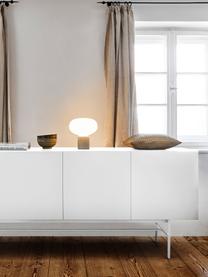Modern dressoir Anders met deuren in wit, Frame: gelakt MDF, Poten: gepoedercoat metaal, Frame: wit. Poten: mat wit, 200 x 80 cm