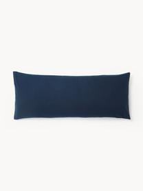 Funda de almohada de franela Biba, Azul oscuro, An 45 x L 110 cm