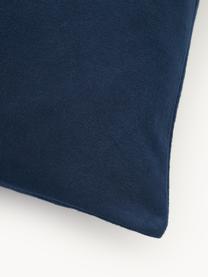 Funda de almohada de franela Biba, Azul oscuro, An 45 x L 110 cm