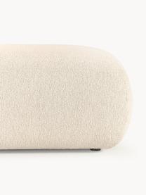 Méridienne XL modulable en tissu bouclé Sofia, Bouclé beige clair, L 340 x P 103 cm, module d'angle à gauche