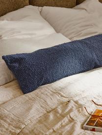 Coussin XL Bellamie, Bouclette gris-bleu, larg. 30 x long. 115 cm