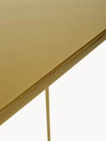 Metalen sidetable Tensio, Gepoedercoat metaal, Goudkleurig, B 100 x D 35 cm