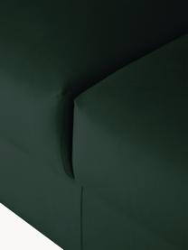 Sametová rozkládací pohovka s úložným prostorem Tasha (3místná), Tmavě zelená, Š 235 cm, H 100 cm