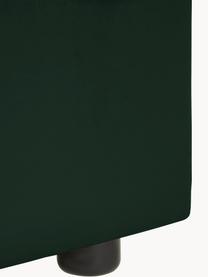Sofá cama de terciopelo Tasha (3 plazas), con espacio de almacenamiento, Tapizado: terciopelo (100% poliéste, Estructura: madera de pino maciza, ma, Patas: plástico Este producto es, Terciopelo verde oscuro, An 235 x F 100 cm