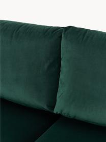 Samt-Schlafsofa Tasha (3-Sitzer) mit Stauraum, Bezug: Samt (100 % Polyester) De, Gestell: Massives Kiefernholz, Spe, Füße: Kunststoff Dieses Produkt, Samt Dunkelgrün, B 235 x T 100 cm