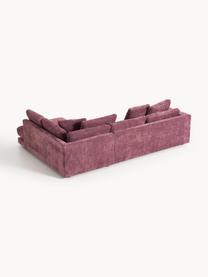 Ecksofa Tribeca, Bezug: 100 % Polyester Der strap, Gestell: Buchenholz, Kiefernholz, , Webstoff Aubergine, B 274 x T 192 cm, Eckteil rechts