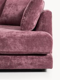 Sofa narożna Tribeca, Tapicerka: 100% poliester Dzięki tka, Stelaż: drewno bukowe, drewno sos, Nogi: drewno sosnowe Ten produk, Ciemnofioletowa tkanina, S 274 x G 192 cm, prawostronna