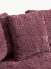 Ecksofa Tribeca, Bezug: 100 % Polyester Der strap, Gestell: Buchenholz, Kiefernholz, , Füße: Kiefernholz Dieses Produk, Webstoff Aubergine, B 274 x T 192 cm, Eckteil rechts