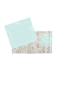 Tapis ethnique en laine tissé main Lakota Day, Crème, beige, gris foncé