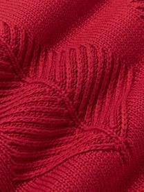 Baumwoll-Kissenhülle Beryl mit winterlichem Motiv, 100 % Baumwolle, Rot, B 30 x L 50 cm