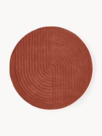 Tapis rond en laine tuftée main Mason, 100 % laine, certifiée RWS

Les tapis en laine peuvent perdre des fibres lors des premières semaines et des peluches peuvent se former, ce phénomène est naturel et diminue à mesure de votre usage et du temps, Rouge rouille, Ø 120 cm (taille S)