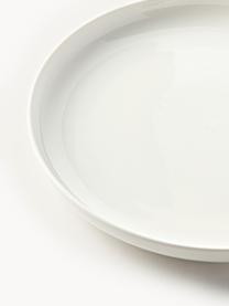 Porseleinen dinerborden Nessa, 2 stuks, Hoogwaardig hard porselein, Gebroken wit, glanzend, Ø 26 cm