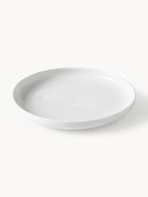 Piatti piani in porcellana Nessa 2 pz, Porcellana a pasta dura di alta qualità, Bianco latte lucido, Ø 26 cm