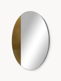 Wandspiegel Enjo mit Dekor, Spiegelfläche: Spiegelglas, Rückseite: Mitteldichte Holzfaserpla, Dekor: Metall, Goldfarben, Ø 55 cm