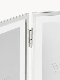 Doppel-Bilderrahmen Kleio, Rahmen: Metall, beschichtet, Silberfarben, 10 x 15 cm
