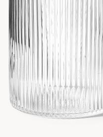 Carafe striée soufflée bouche Ripple, 1 L, Verre, soufflé bouche, Transparent, haute brillance, 1 L