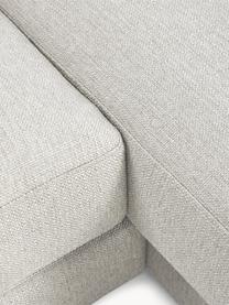 Salon lounge Tribeca, Tissu gris clair, larg. 356 x prof. 195 cm, méridienne à gauche