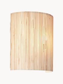 Wandlamp Wimea van zeegras, Lampenkap: zeegras, Lichtbeige, B 23 x D 12 cm