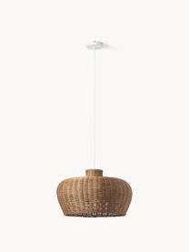 Lampada a sospensione in rattan Krisa, Metallo, rattan, Marrone, Larg. 50 x Alt. 150 cm