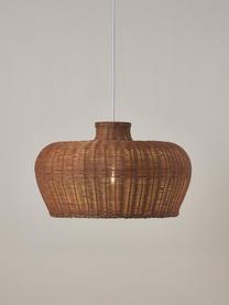 Hanglamp Krisa van rotan, Metaal, rotan, Bruin, Ø 35 x H 46 cm