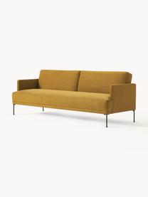 Schlafsofa Fluente (3-Sitzer), Bezug: 100 % Polyester Der strap, Gestell: Massives Kiefernholz, Webstoff Ocker, B 220 x T 88 cm