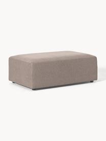 Pouf XL Melva, larg 116 x prof. 72 cm, Tissu taupe, larg. 116 x prof. 72 cm