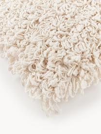Funda de cojín mullida Dillon, 100% algodón, Blanco crema, An 50 x L 50 cm