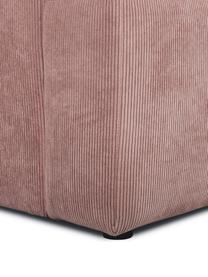 Cord-Sofa Melva (3-Sitzer) in Rosa, Bezug: Cord (92% Polyester, 8% P, Gestell: Massives Kiefernholz, Spa, Cord Rosa, B 240 x T 101 cm