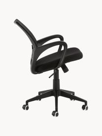 Chaise de bureau pivotante Rail, hauteur ajustable, Noir, larg. 63 x haut. 91 cm