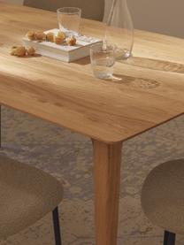 Mesa de comedor de madera de roble maciza Archie, tamaños diferentes, Madera de roble maciza aceitada con certificación FSC, Madera de roble aceitada, An 180 x F 90 cm