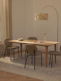 Mesa de comedor de madera de roble maciza Archie, tamaños diferentes, Madera de roble maciza aceitada con certificación FSC, Madera de roble aceitada, An 180 x F 90 cm