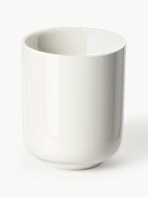Porzellan-Kaffeebecher Nessa, 4 Stück, Hochwertiges Hartporzellan, Off White, glänzend, Ø 8 x H 10 cm, 200 ml