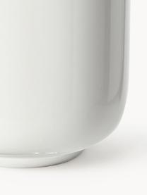 Porzellan-Kaffeebecher Nessa, 4 Stück, Hochwertiges Hartporzellan, Off White, glänzend, Ø 8 x H 10 cm, 200 ml