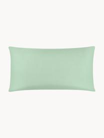 Funda de almohada de satén Comfort, 45 x 85 cm, Verde salvia, An 45 x L 85 cm