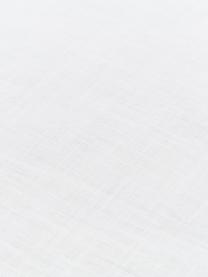 Dubbelzijdige linnen dekbedovertrek Natural met onderzijde van perkal, Bovenzijde: 65% linnen, 35% katoen, Onderzijde: katoen, Weeftechniek: perkal Draaddichtheid 200, Wit, 200 x 220 cm