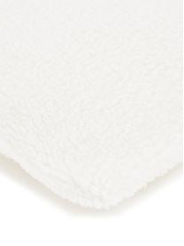 Housse de coussin rectangulaire peluche moelleuse Mille, Crème, larg. 30 x long. 50 cm