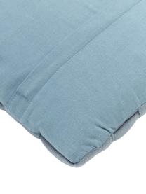 Housse de coussin tissé 40x40 bleu Norman, Bleu, larg. 40 x long. 40 cm