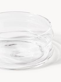 Ručně foukané misky Bubbly, 4 ks, Sodnovápenaté sklo, Transparentní, Ø 12 cm, V 5 cm