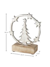 Komplet dekoracji Tervola, 2 elem., Odcienie srebrnego, S 14 x W 18 cm